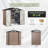 6 Ft. W X 4 Ft. D Metal Storage Shed With Metal Base Frame Kit-125529632-125529634