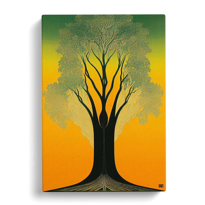 XC1022-12X A Blooming Tree - Wrapped Canvas Print, 50cm H x 35cm W x 3cm D