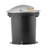 Flare Silver/Black Low Voltage Integrated LED Metal Well Light