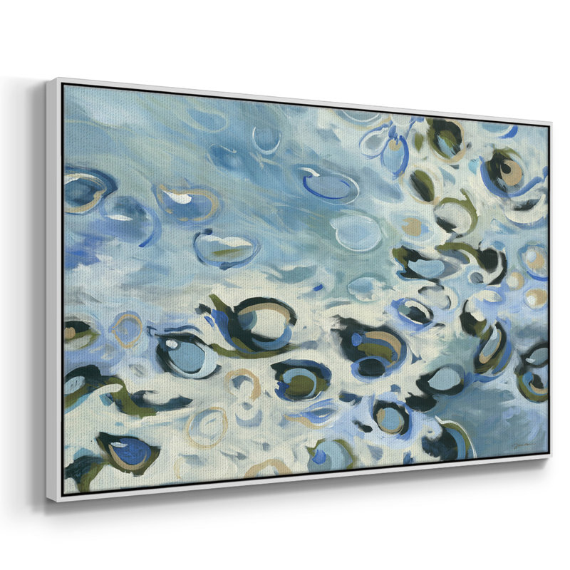 " Washed Ashore ", 17" H x 25" W x 2" D, White Floater Framed Canvas