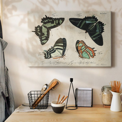 «Crackled Butterflies III», toile tendue avec châssis