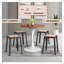 Tabouret carré en plastique empilable Dantoni-1144484176