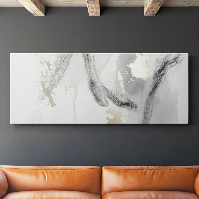 Abstrait Seris sur toile tendue 6 #, H 12 po x l 30 po