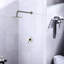Robinet de douche mural en nickel brossé élégant avec valve