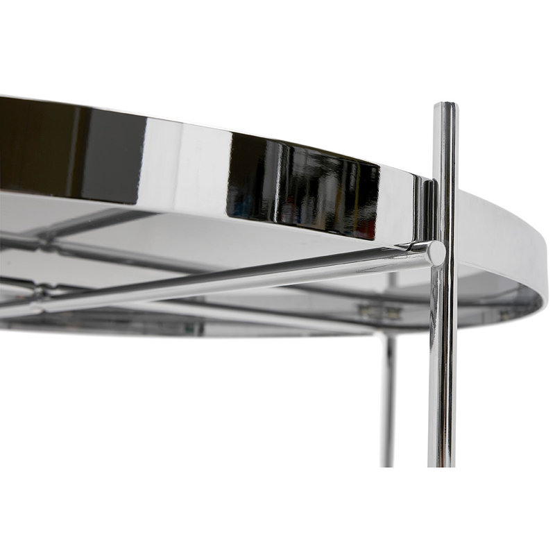 Caruthersville Four Leg Coffee Table, H40 x L63 x W63cm, Chrome