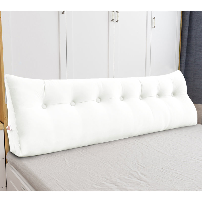 Triangle Reading Pillow, 50cm H x 200cm W, White