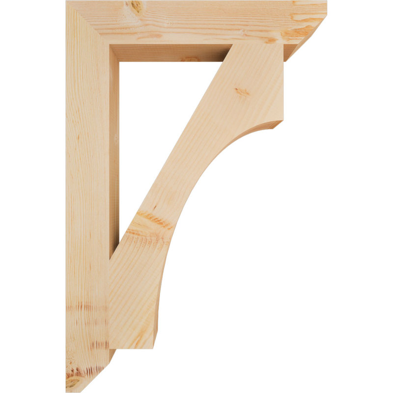 Support en bois Westlake, Sapin de Douglas, 36" H x 3.5" W x 24" D