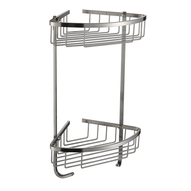 Lore Drill / Screw Stainless Steel Shower Caddy