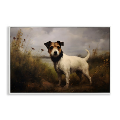 Jack Russell Terrier Landscape Giclee Art by Petal Prints Design