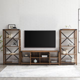 Kaydience Francine Metal X Open Storage Entertainment Centre for TVs up to 80"