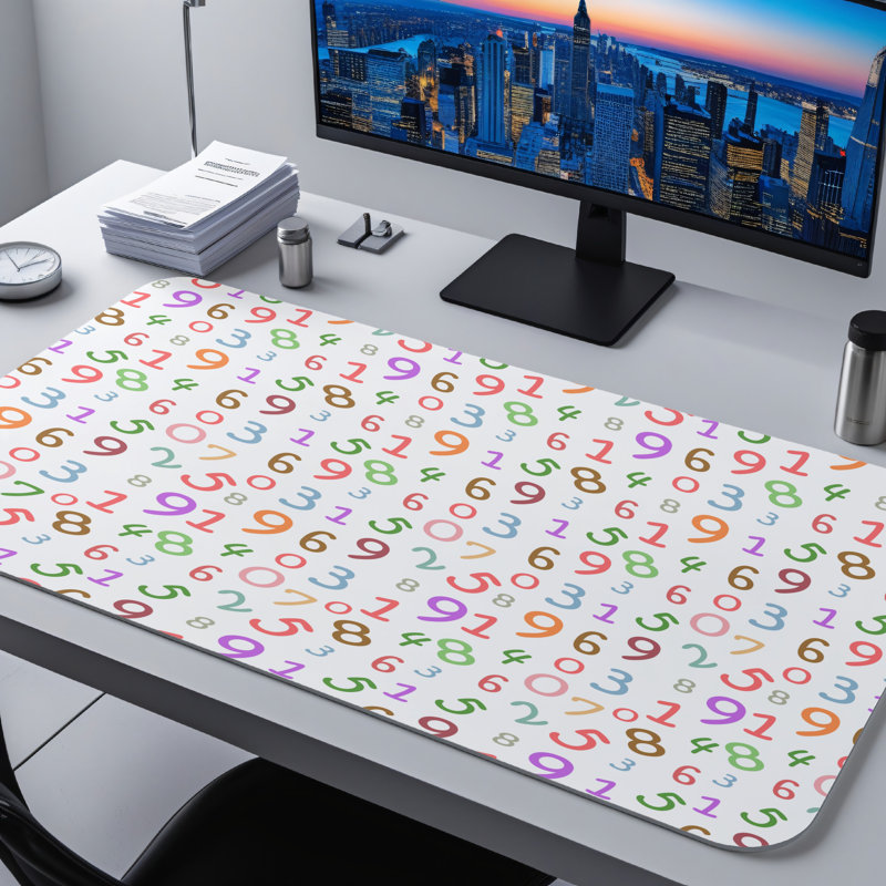Polyester Desk Pad, 14.4x12.1