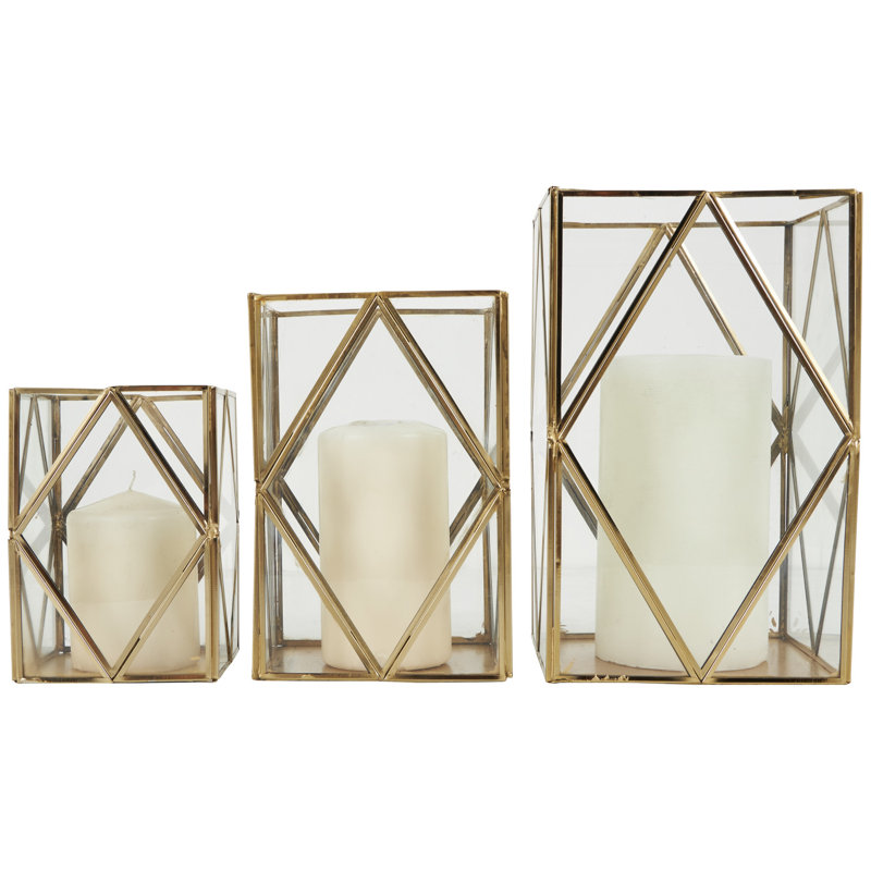 Monek 10.65'' H Glass Tabletop Lantern