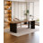 Modern minimalist solid wood desk-2099158264