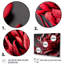 «Blossoming Rose in Red and Gray II», reproduction sur toile 3 pièces-1872123060-1872123058