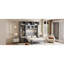 Grand lit escamotable moderne avec rangement en MDF gris pour une vie compacte
