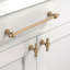 Paquet de 10 boutons d'armoire - Quincaillerie d'armoire de cuisine robuste en métal solide pour tiroirs, commodes, armoires - Antirouille et facile à installer-113575440-130024266