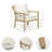 Vishali 4-Piece Aluminum Outdoor Conversation Set with Sofa-96914913-96914914