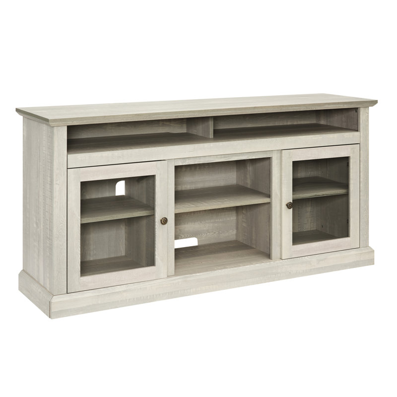 Tv Media Unit With Stone Gray Frame, For 65" Television, 60"W X 15.96"D 29"H Contemporary Desk For Tv, Gray,, Stone Gray