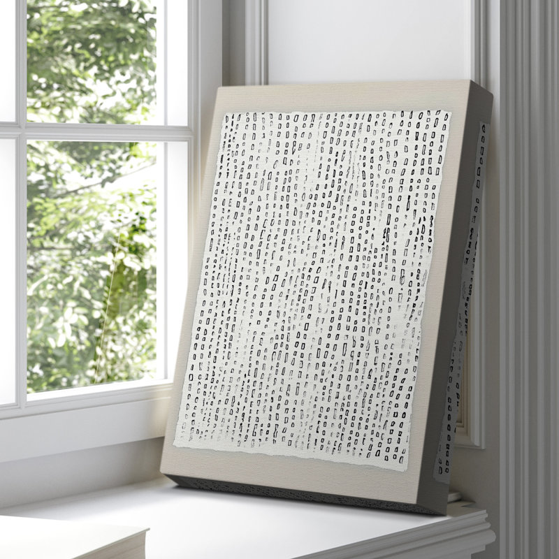 Toile tendue avec châssis abstrait CCXLVI, H 18 po x l 12 po