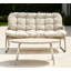 Chaise double en rotin PE de qualité supérieure avec structure en métal - Confort et durabilité ultimes pour votre patio
