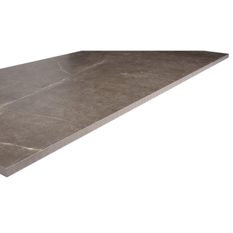 Sterlina II Silver 12 in. x 24 in. Matte Porcelain Floor and Wall Tile (15.5 sq. ft./Case), Henna 