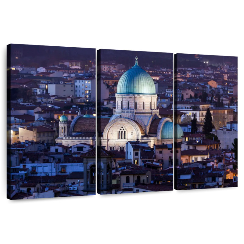 Nicci Great Synagogue Florence, 36" H x 57" W