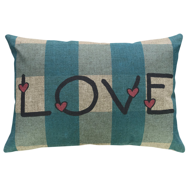 Patchwork Linen Throw Pillow