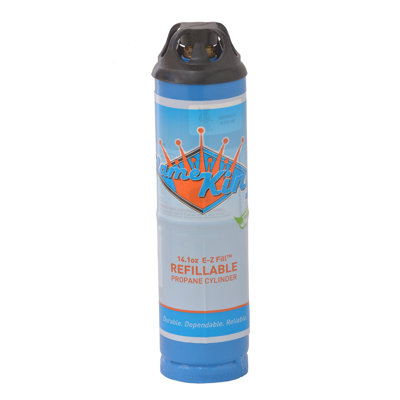 Flame King 1LB Empty Propane Welding Cylinder Tank - Safe and Legal Refill Option, 14.1 oz