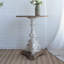 Table d'appoint ronde antique blanche