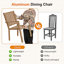 Ensemble de 2 chaises de patio avec coussins