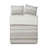 Beige Microfiber 3 Piece Quilt Set-677854286