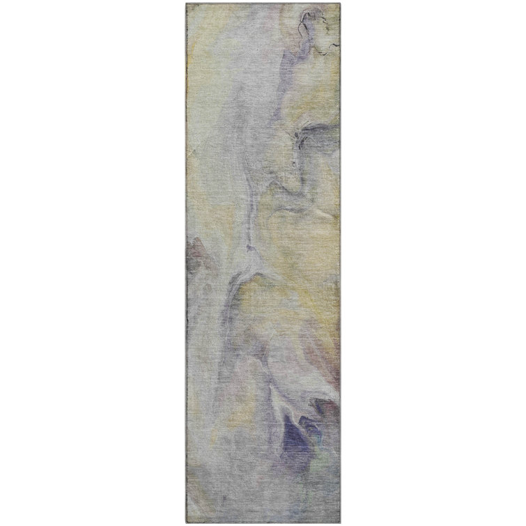 Premium Machine Washable Slesnick AMF1679 Abstract Rug