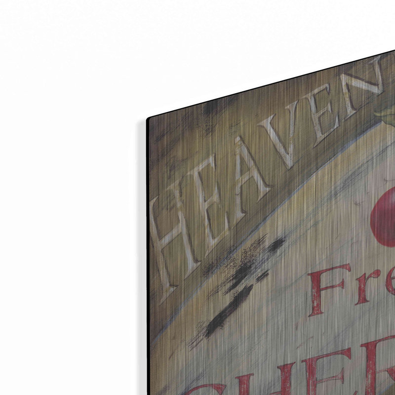 «Heavenly Cherries» par Pam Britton, art mural en métal, H 12 po x l 16 po