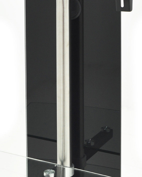 Symple Stuff Single Screen Wall Mount, Black
