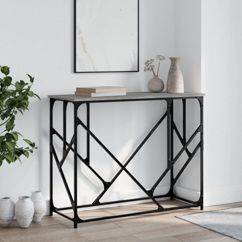 100cm Console Table, Grey Sonoma