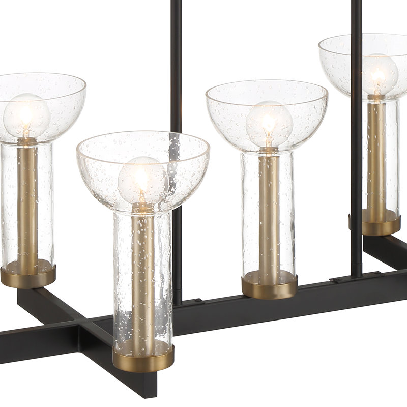 7 - Light Matte Black Kitchen Island Pendant