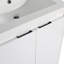 Meuble-lavabo autoportant avec lavabo en résine