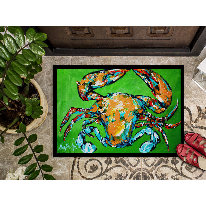 Tapis de porte d’intérieur antidérapant à grande charge pour la crabe, Rectangle 2 pi x 3 pi