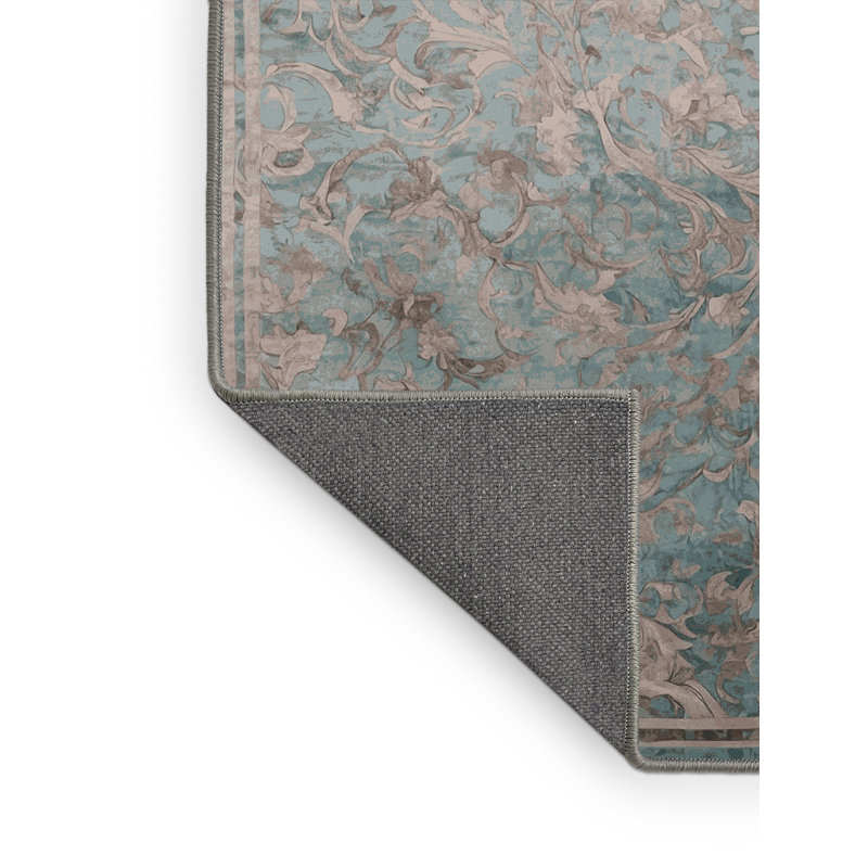 Tapis gris soyeux et moelleux, Carré 5 pi