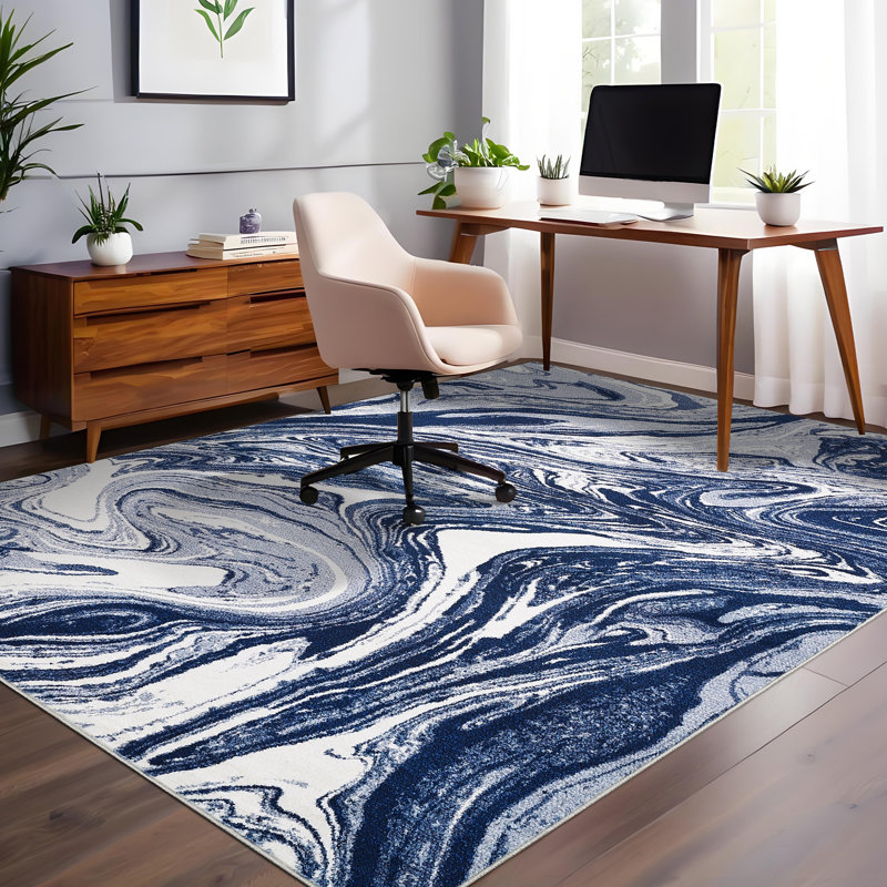 Modern Abstract Area Rugs Washable Rug For Living Room Easy Cleaning Floor Cover With Rubber Backing Ultra-Thin Stain Resistant Throw Carpet
