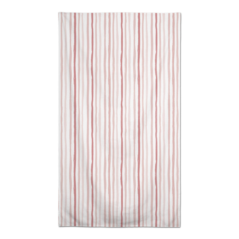 Vertical Strokes Pink 3 Tablecloth, Pink