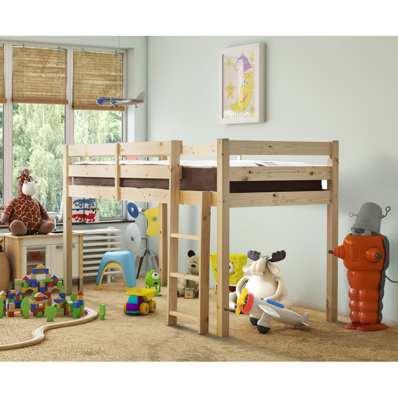 Ivy Mid Sleeper Solid Pine Cabin Bed, Single (3')