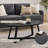 Modern Harmony Wood Oval Coffee Table
