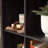 Engineered Wood Transitional Bookcase With 9-Cube, Black-1355338536