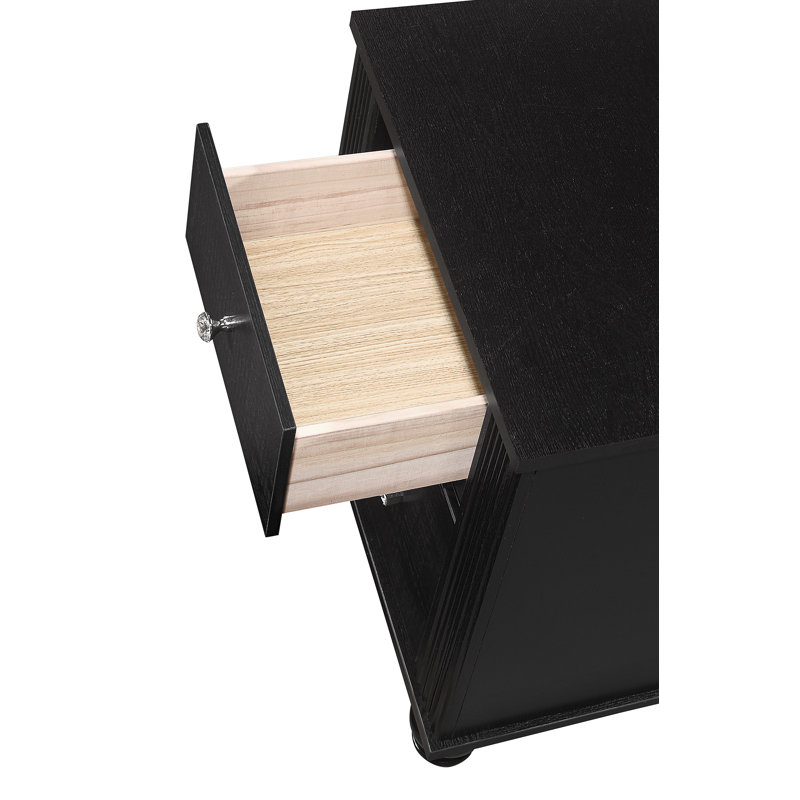 Table de chevet noire Gaston