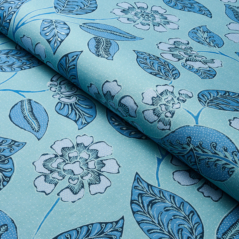 Kava Cay Indoor/Outdoor Fabric, Blues