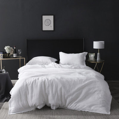 Ensemble de housse de couette 100% lin