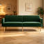 3 Seater Velvet Sofa Bed-2055859548