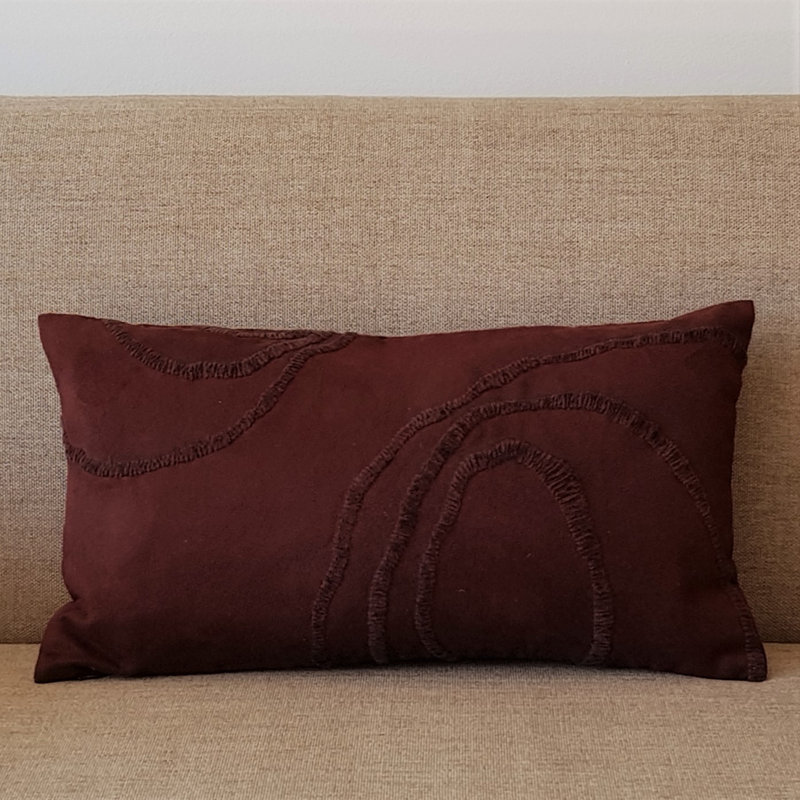 Dominik Abstract Scatter Cushion With Filling, Chocolate