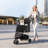 Pet Stroller, 44 Lbs Weight Capacity, Foldable Dog Stroller Cart, 4 Wheels Cats Stroller With Mesh Windows And Revrsible Handle, Portable Pet Carrier Stroller With Brake, For Small To Medium Pets